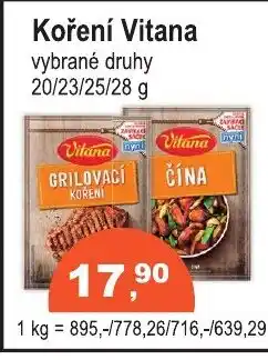 COOP DISKONT Koření Vitana nabídka