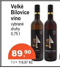 COOP DISKONT Velké Bílovice víno nabídka