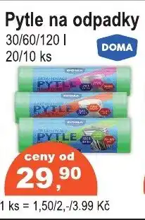 COOP DISKONT DOMA Pytle na odpadky nabídka