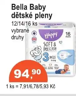 COOP DISKONT Bella Baby dětské pleny nabídka