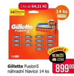 Teta Gillette Fusion5 náhradní hlavice 14 ks nabídka