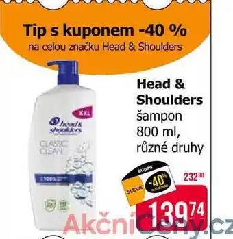 Teta Head & Shoulders šampon 800ml, vybrané druhy nabídka