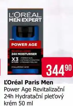 Teta L'Oréal Paris Men Power Age Revitalizační 24h Hydratační pleťový krém 50 ml nabídka