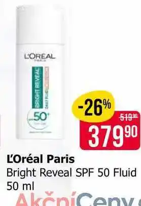 Teta L'Oréal Paris Bright Reveal SPF 50 Fluid 50 ml nabídka