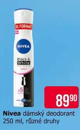 Teta NIVEA dámský deodorant 250 ml, různé druhy nabídka