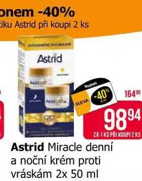 Teta Astrid Miracle denní a noční krém proti vráskám 2x 50 ml nabídka