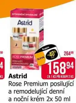 Teta Astrid Rose Premium posilující a remodelující denní a noční krém 2x 50 ml nabídka