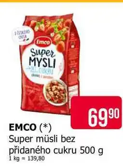 Teta EMCO Super müsli bez přidaného cukru 500 g nabídka