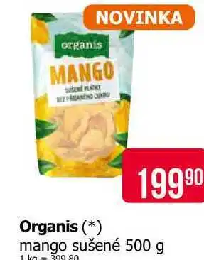 Teta Organis mango sušené 500 g nabídka
