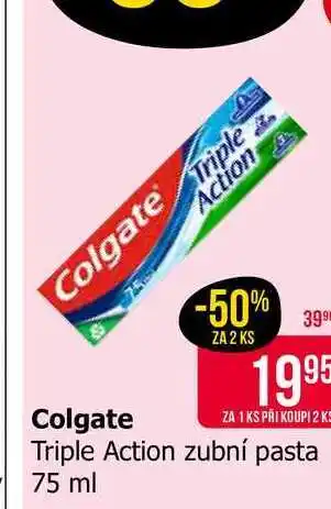 Teta Colgate Triple Action Zubní pasta 75ml nabídka