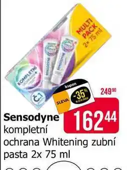 Teta Sensodyne Whitening zubní pasta 2x 75 ml nabídka