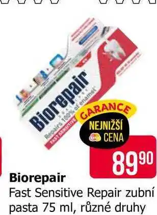 Teta Biorepair Fast Sensitive Repair zubní pasta 75 ml, různé druhy nabídka