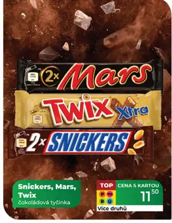 Tamda Foods Snickers, Mars, Twix nabídka