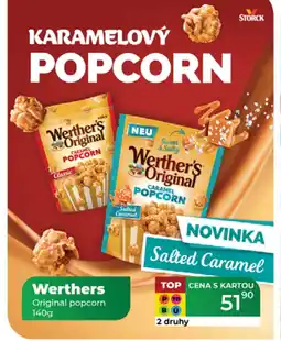 Tamda Foods Werther's Original popcorn nabídka