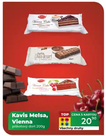 Tamda Foods Kavis Melsa, Vienna piškotový dort nabídka