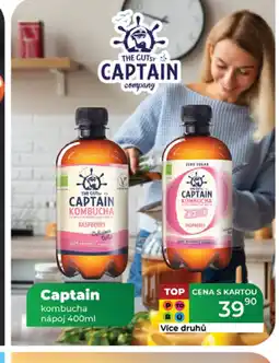 Tamda Foods CAPTAIN kombucha nápoj nabídka