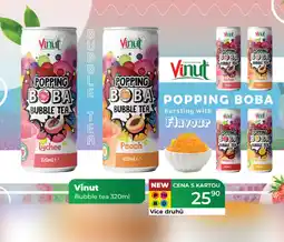 Tamda Foods Vinut Bubble tea nabídka