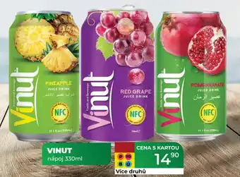 Tamda Foods VINUT nápoj nabídka