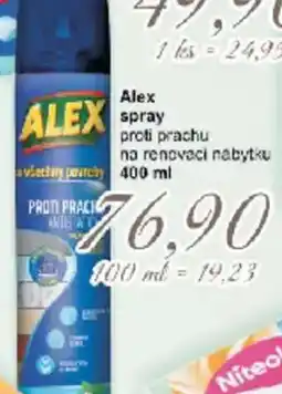 Jip Alex spray proti prachu na renovaci nábytku nabídka