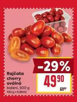 Billa Rajčata cherry oválná balení, 500 g nabídka