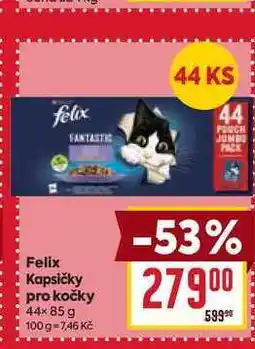 Billa Felix Kapsičky pro kočky 44× 85 g nabídka