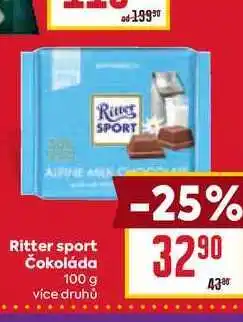 Billa Ritter sport Čokoláda 100g nabídka