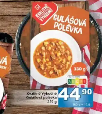 Jip Kvalitně Výhodně Gulášová polévka nabídka