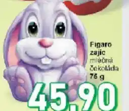 Jip Figaro zajic mléčná čokoláda nabídka