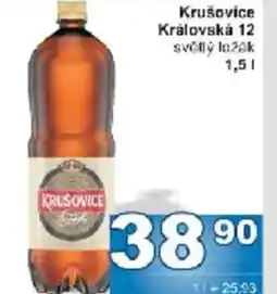 Jip Krušovice Královská 12 světlý ležák nabídka