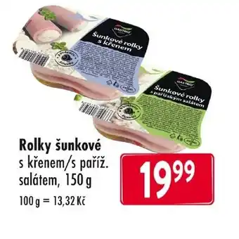 Qanto Rolky šunkové s křenem/s paříž. salátem nabídka