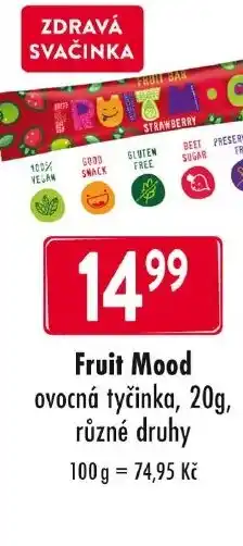 Qanto Fruit Mood ovocná tyčinka nabídka