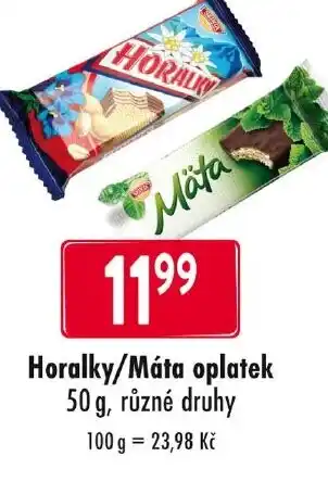 Qanto Horalky/Máta oplatek nabídka