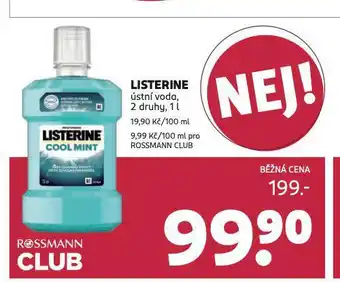 Rossmann Listerine ústní voda nabídka