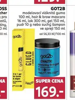 Rossmann Got2b modelovací vláknitá guma, lak, pudr nabídka