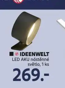 Rossmann Led aku nástěnné světlo nabídka