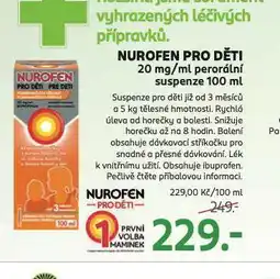 Rossmann Nurofen pro děti nabídka