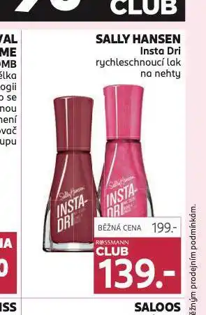 Rossmann Sally hansen rychleschnoucí lak na nehty nabídka