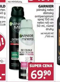 Rossmann Garnier antiperspirant nabídka