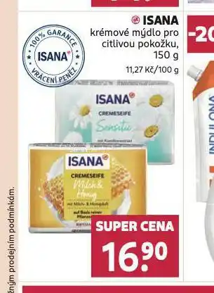 Rossmann Isana krémové mýdlo nabídka