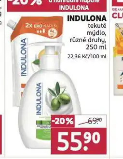 Rossmann Indulona tekuté mýdlo nabídka