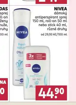 Rossmann Nivea antiperspirant nabídka