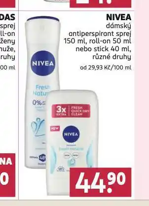 Rossmann Nivea antiperspirant nabídka