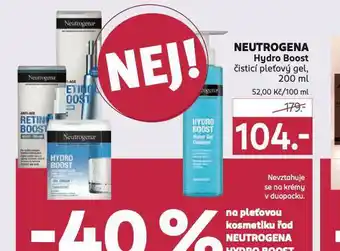 Rossmann Neutrogena hydro boost čistící ple´tový gel nabídka