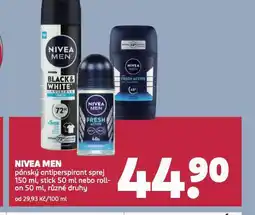 Rossmann Nivea men antiperspirant, stick, roll-on nabídka