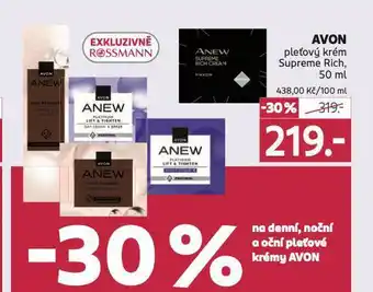 Rossmann Avon pleťový krém nabídka