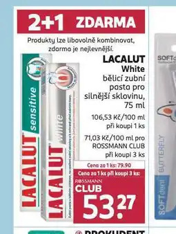 Rossmann Lacalut white zubní pasta nabídka