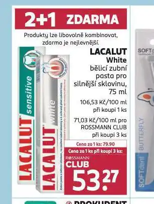 Rossmann Lacalut white zubní pasta nabídka