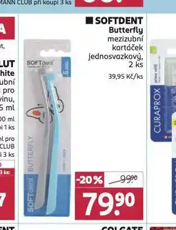 Rossmann Sofdent butterfly mezizubní kartáček nabídka