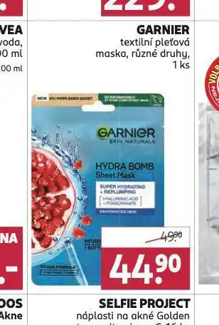 Rossmann Garnier textilní pleťová maska nabídka