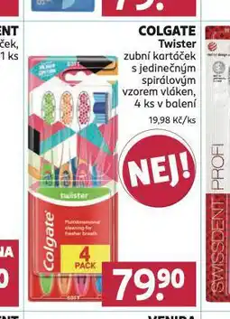 Rossmann Colgate twister zubní kartáček nabídka